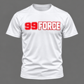 99 Force Men's Training T-Shirt – White and Red