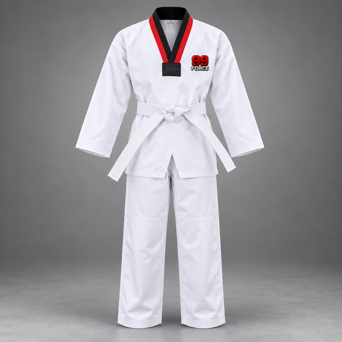 99Force Taekwondo Unifrom-White&Red