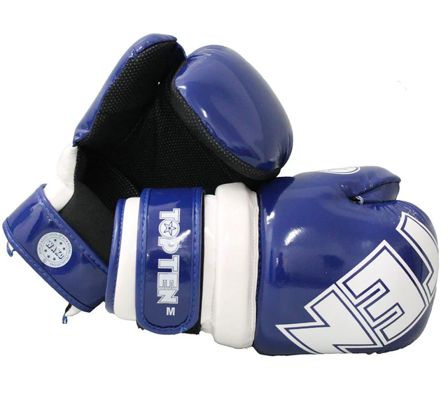 Top Ten Open-Hand Gloves, blue/white