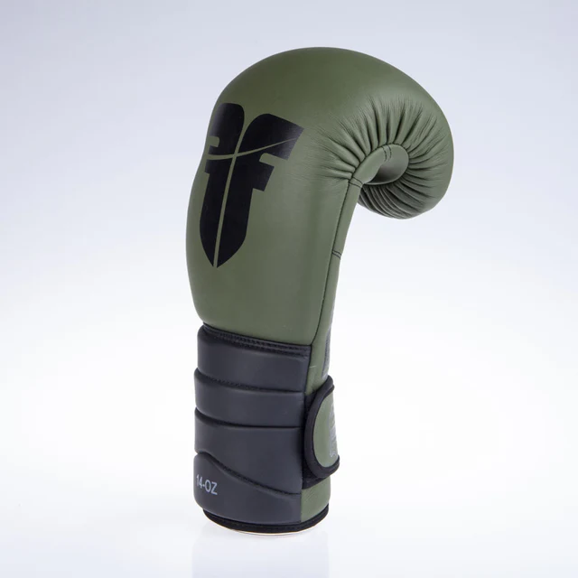 Fighter Sparring Boxing Gloves - khaki/black, FBG-002KB